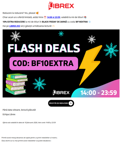 Ofertă FULGER⚡️BF10EXTRA ⏰ 14:00-23:59