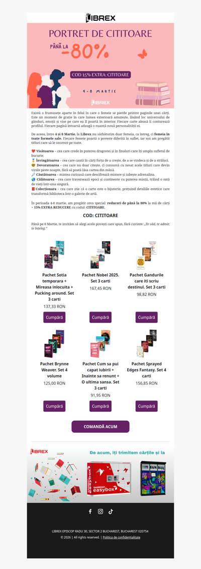 ❤️️ Special pentru cititoarele pasionate! 🌹