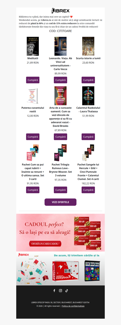 ☀️ Weekend cu 15% extra și mii de reduceri!