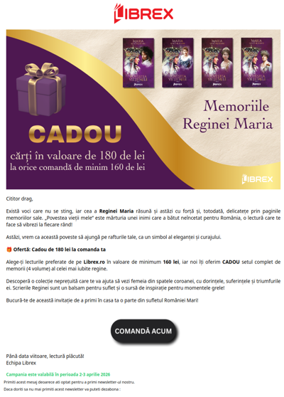 🎁 CADOU: Memoriile Reginei Maria