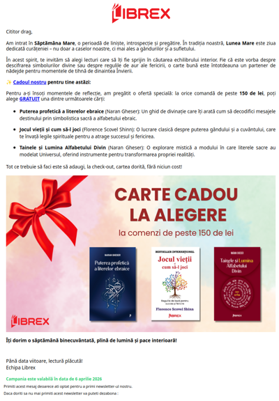 🎁 Carte CADOU la alegere 📚