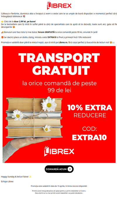 Cărți de la 2.99 lei 🤑 EXTRA10 + livrare GRATUITĂ 🚚