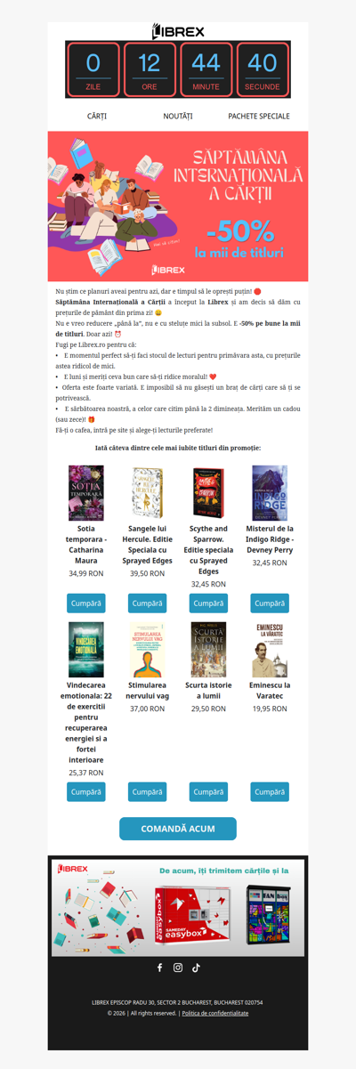 Start Săptămâna Internațională a Cărții! 📚