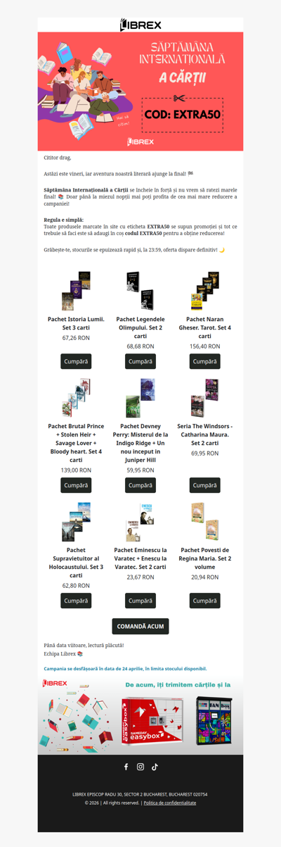 Doar azi ⚡️ 50% EXTRA reducere