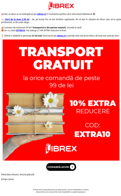Cărți de la 2.99 lei 🤑 EXTRA10 + livrare GRATUITĂ 🚚