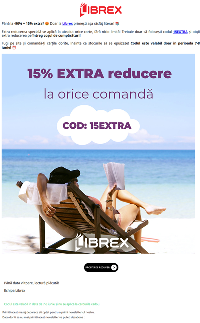 Mai ieftin nu există! 🤑 15% EXTRA pentru cărți de la 2.99 lei!