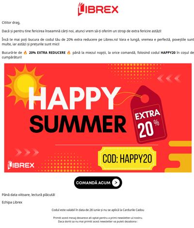 ☀️ Ultima șansă! HAPPY20 expiră curând! 🚀