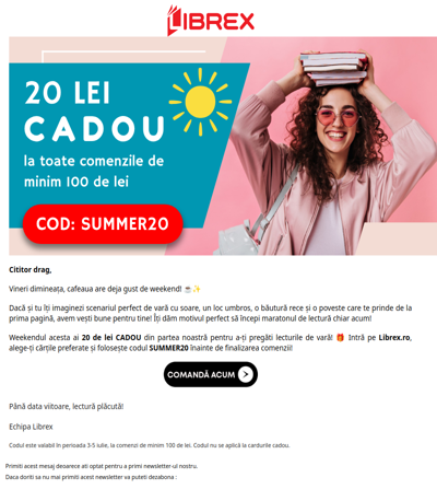 Ai primit 20 de lei CADOU pentru cărțile tale! 🎉