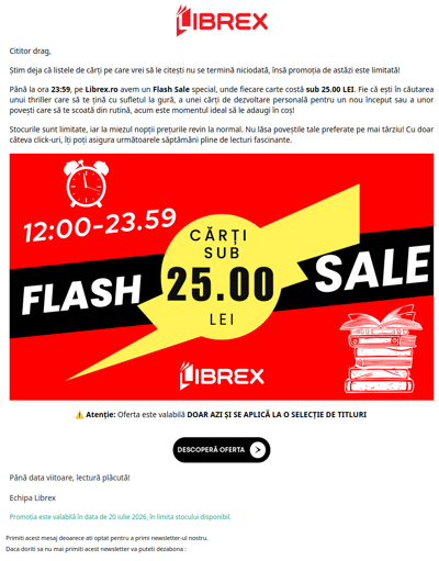 🤑 DOAR AZI: Cărți sub 25 LEI!