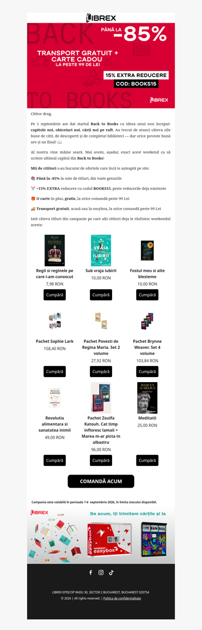 🔔 Back to Books! Cărți de la 2 lei 🤑