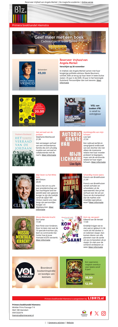 Vol van Boeken #16 is vanaf nu verkrijgbaar | Cadeaus koop je bij de lokale boekhandel