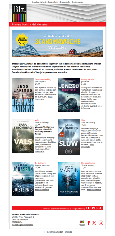 De maand van de Scandinavische thriller | Killing Spannend!