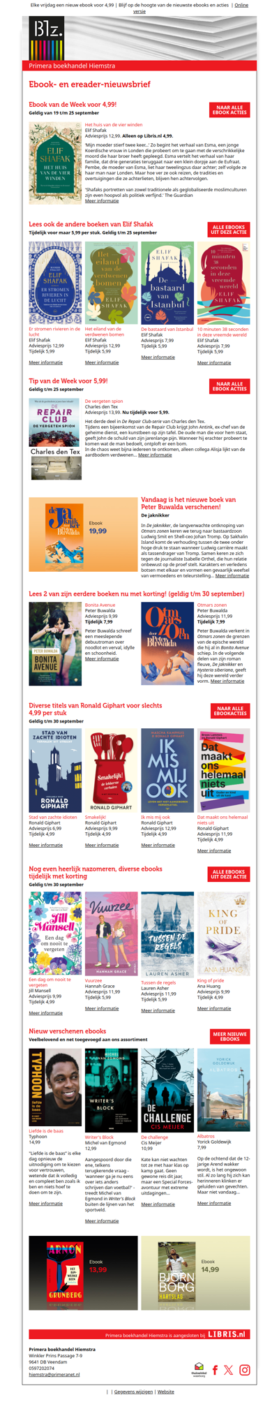 Deze week voor 4,99: Het huis van de vier winden van Elif Shafak