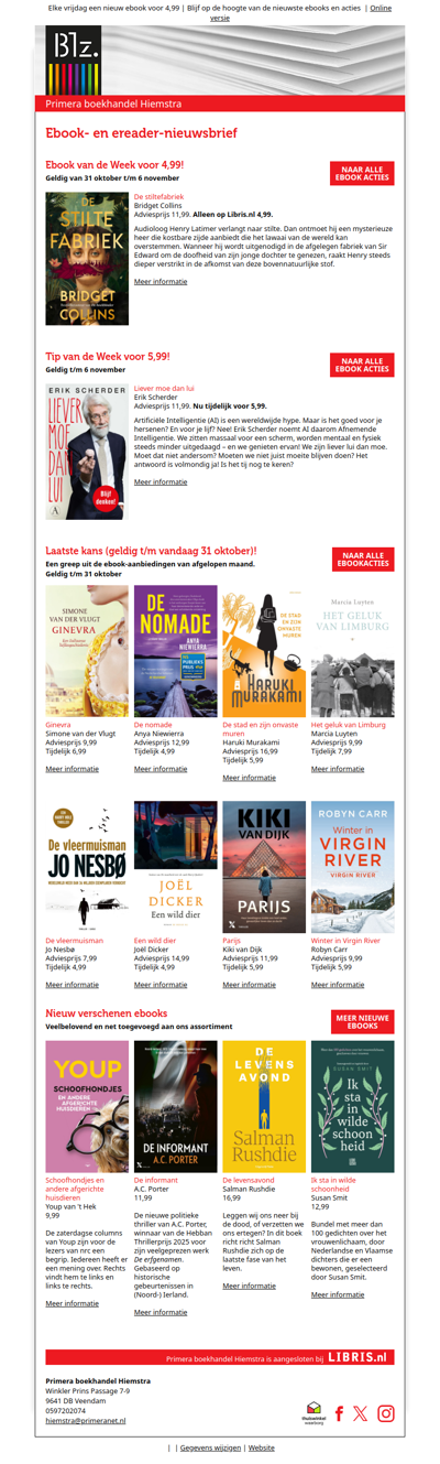 Deze week voor 4,99: De stiltefabriek van Bridget Collins