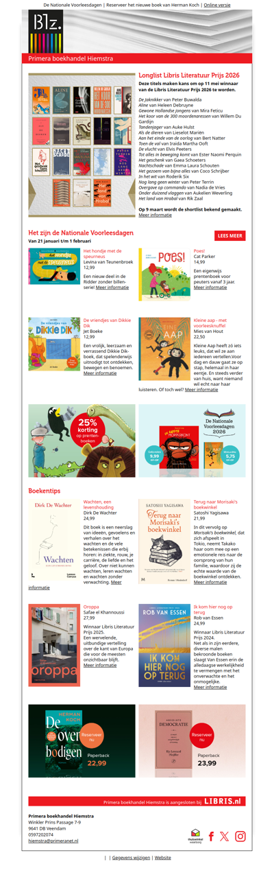 De 18 beste romans van het afgelopen jaar | De longlist van de Libris Literatuur Prijs is bekend