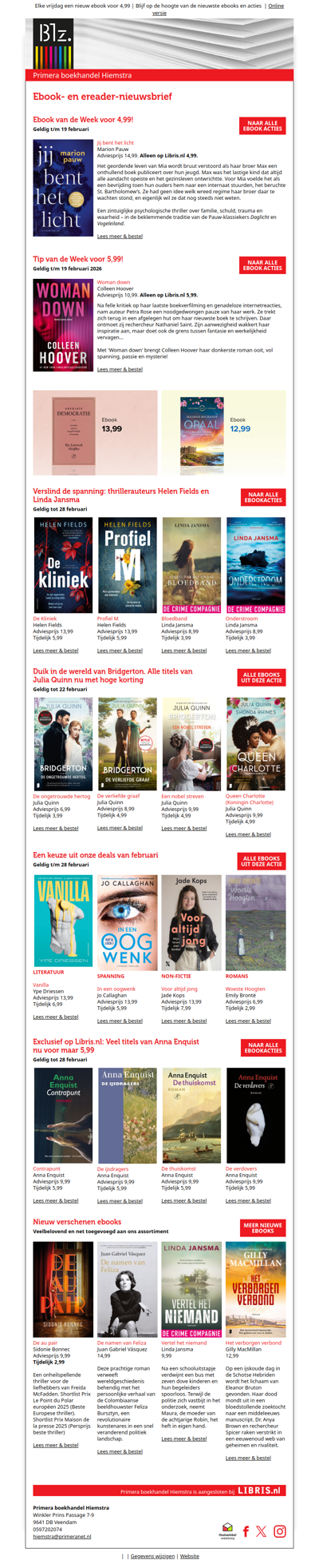 Deze week voor 4,99: Jij bent het licht van Marion Pauw