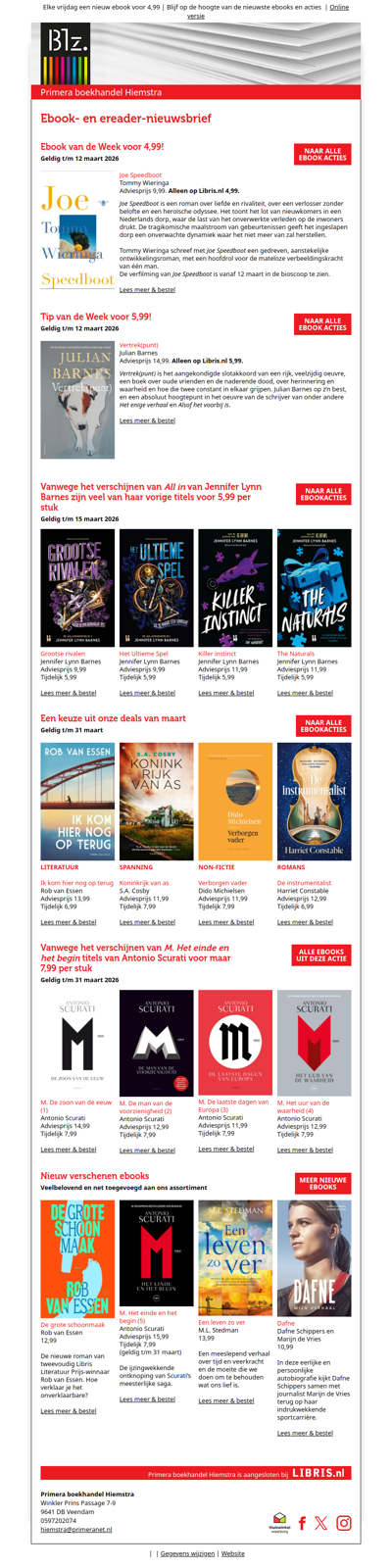 Deze week voor 4,99: Joe Speedboot van Tommy Wieringa