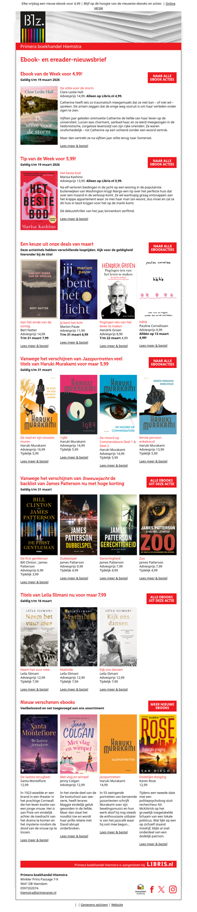 Deze week voor 4,99: De stilte voor de storm van Clare Leslie Hall