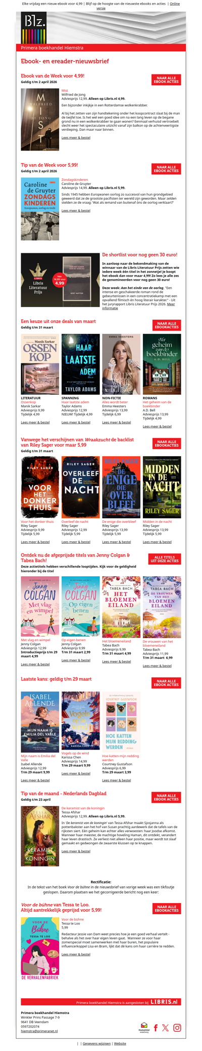 Deze week voor 4,99: Mist van Wilfried de Jong