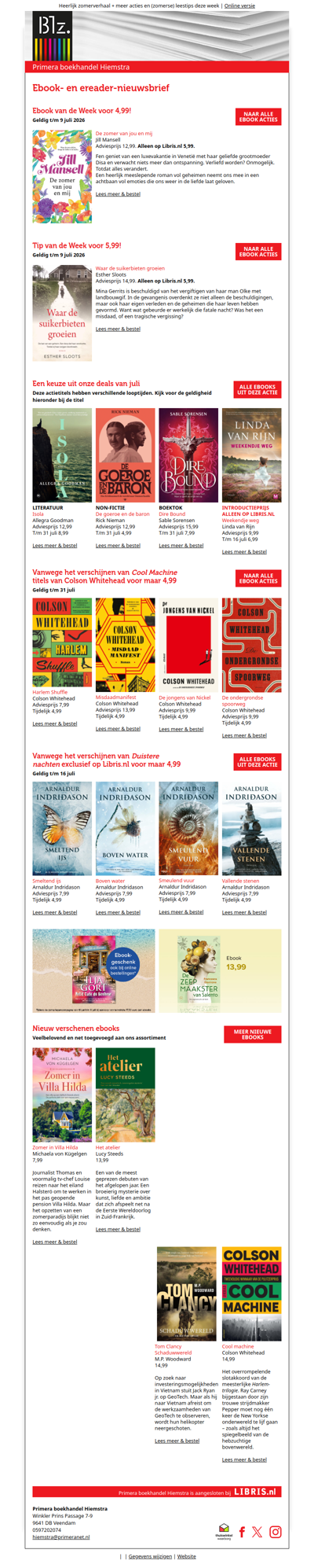 Deze week voor 4,99: De zomer van jou en mij van Jill Mansell