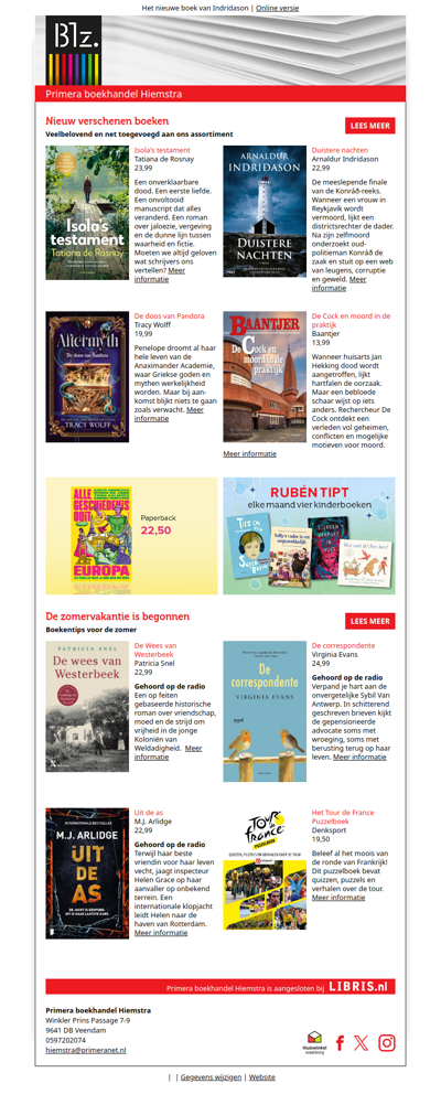 Nieuw in de boekhandel | Boekentips voor de zomer
