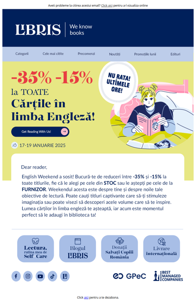 Tic-Tac! ⌛-35% -15% la Cartile in Limba Engleza! Your Daily Dose of English Reading!