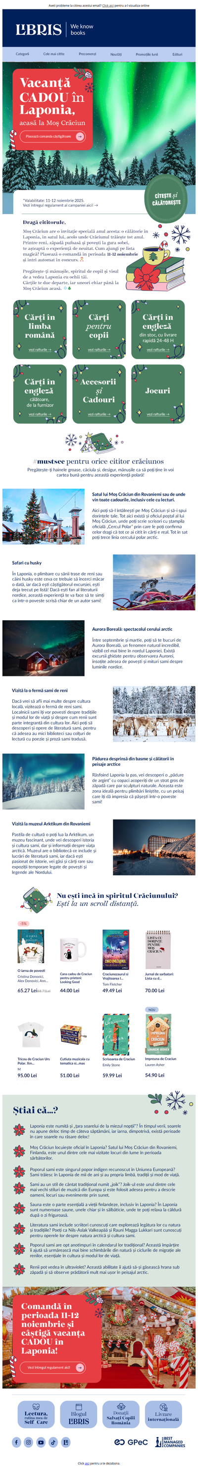 Vacanță CADOU în Laponia!🎁 Acasă la Moș Crăciun 🎅 »