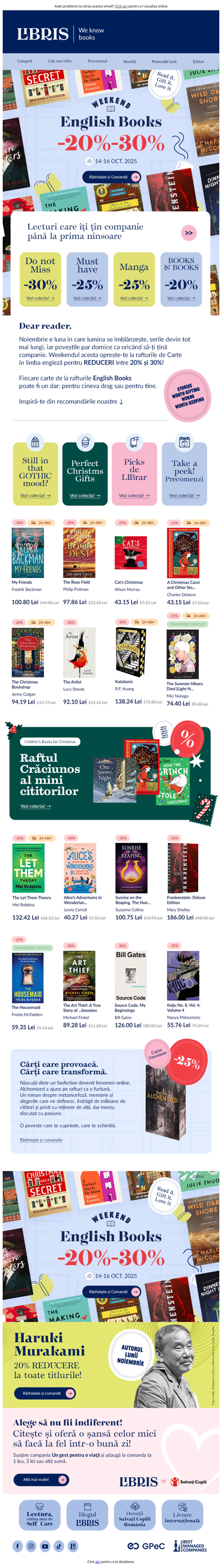 Seri mai lungi?🧣English Books -20% -30% 🍂