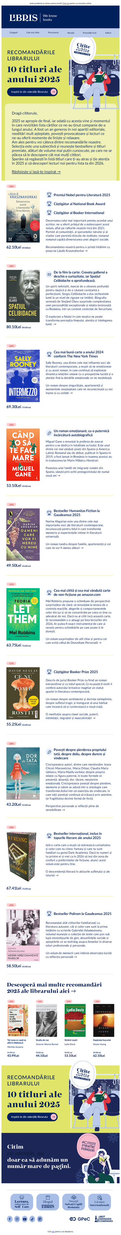 ✨10 titluri ale anului 2025✨ Recomandările librarului 👉