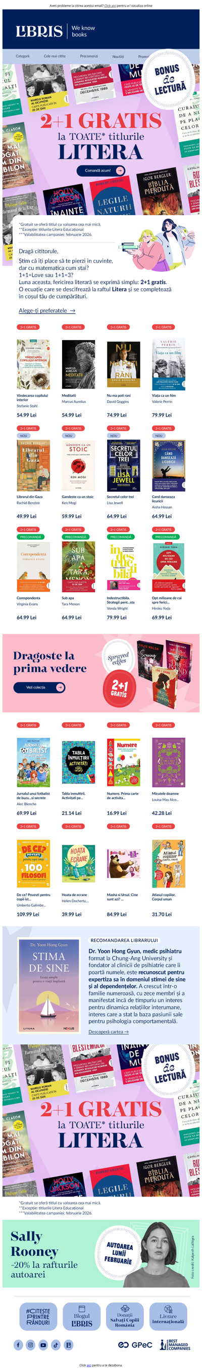 2+1 GRATIS la LITERA! 🎊 Hai la răsfoit 👉