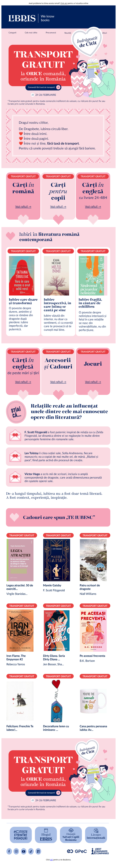 De Dragobete 💌 ai Transport GRATUIT la orice!