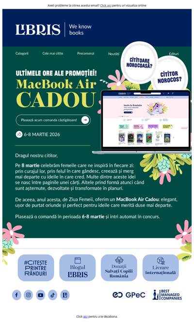 MacBook Air 🎁poate fi al tău! 🚨Comandă acum și intră în concurs!