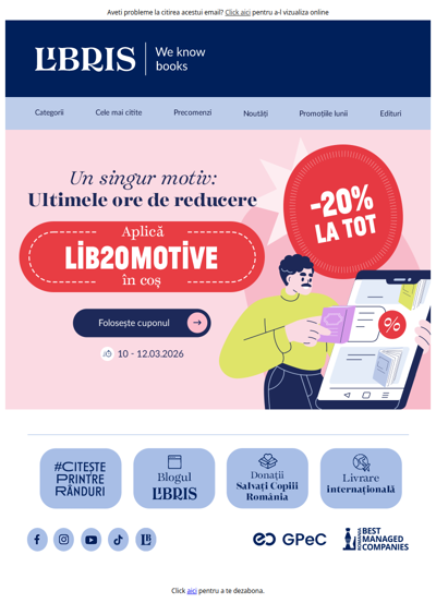 Nu uita de cupon🎟️-20% la orice⏰Doar câteva ore rămase »