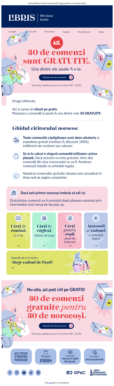 🔥 30 comenzi gratuite. Una poate fi a ta ⏰ Doar azi »