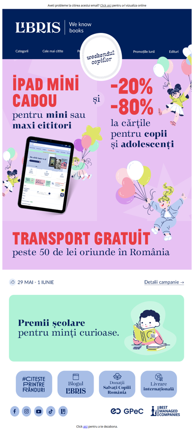🎉 Comanda ta poate câștiga un iPad mini 🎈 Reduceri de până la -80% la cărți pentru copii & YA »