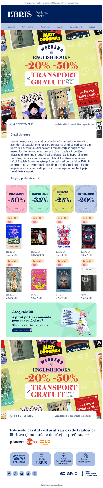 💂English Weekend cu -20%-50% și 🚀Transport GRATUIT*╰┈➤