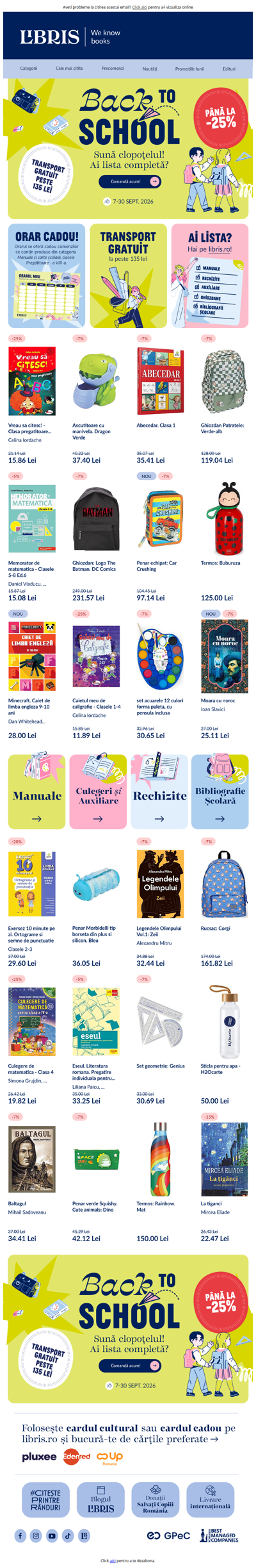 A sunat🔔! ORAR Cadou și tot ce ai pe listă cu până la -25%! 🍎