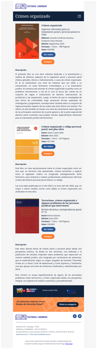 Crimen organizado - Aspectos relevantes para su tratamiento penal y procesal penal en Chile