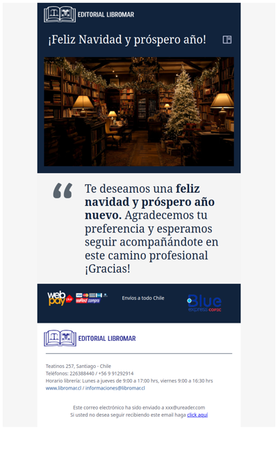 ¡Nuestros mejores deseos para esta Navidad y Año Nuevo! Gracias por confiar en nosotros