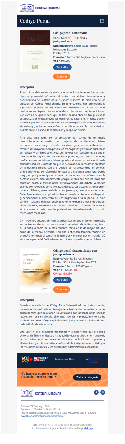 Código Penal comentado - Parte General - Doctrina y jurisprudencia (Dirs. Jaime Couso S. - Héctor Hernández B.)