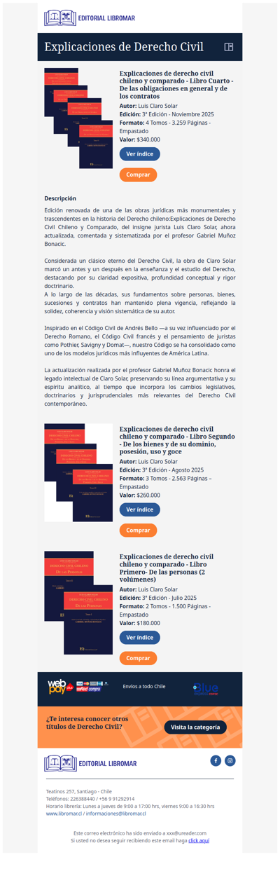 Explicaciones de derecho civil chileno y comparado (Luis Claro Solar)