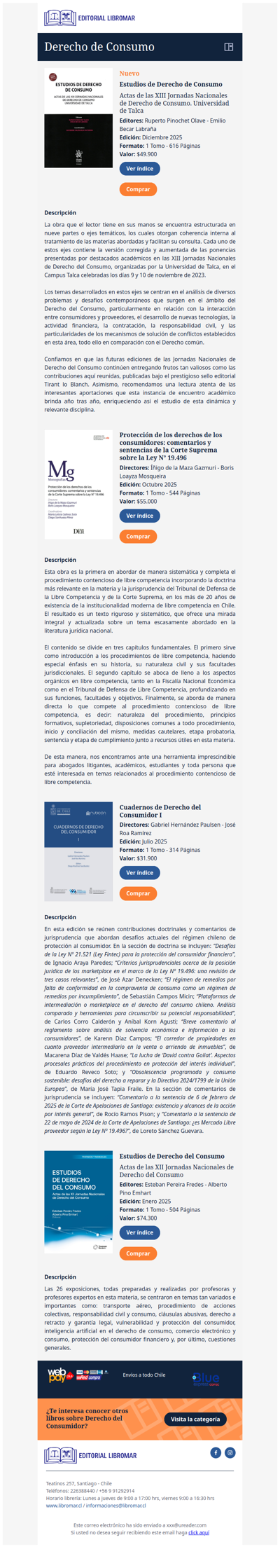 Estudios de Derecho de Consumo - Actas de las XIII Jornadas Nacionales de Derecho de Consumo