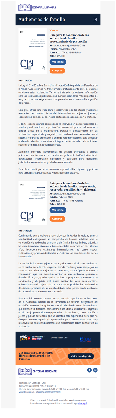 Guía para la conducción de las audiencias de familia (Academia Judicial de Chile)