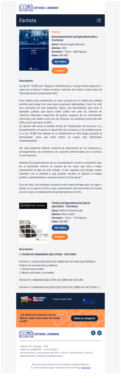 Razonamientos jurisprudenciales - Facturas