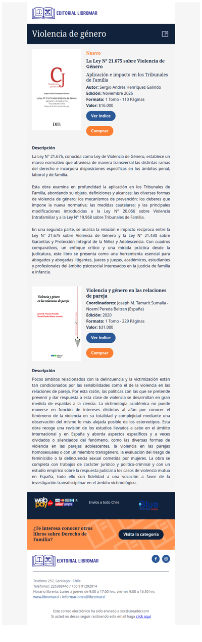 La Ley N° 21.675 sobre Violencia de Género - Aplicación e impacto en los Tribunales de Familia