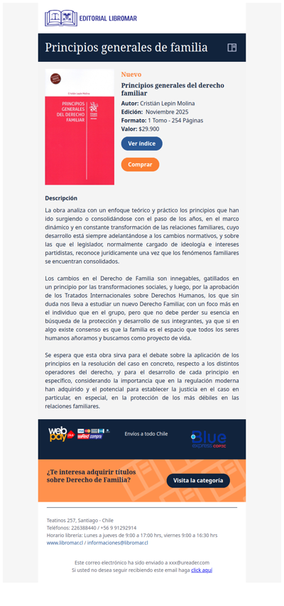 Principios generales del derecho familiar (Cristián Lepin M.)