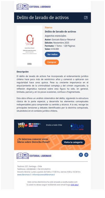 Delito de lavado de activos - Aspectos esenciales (Gonzalo Bascur R.)