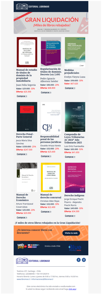 ¡Buenas noticias! Los libros jurídicos y contables que necesitas, rebajados - Por tiempo limitado