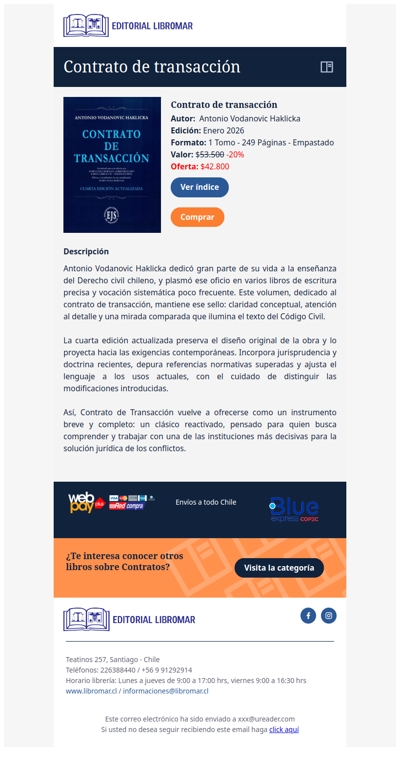 Contrato de transacción (Antonio Vodanovic H.)