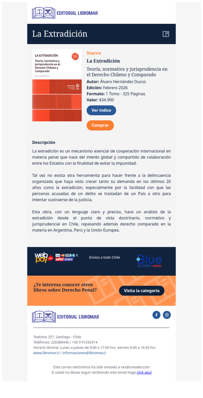 La Extradición - Teoría, normativa y jurisprudencia (Álvaro Hernández D.)